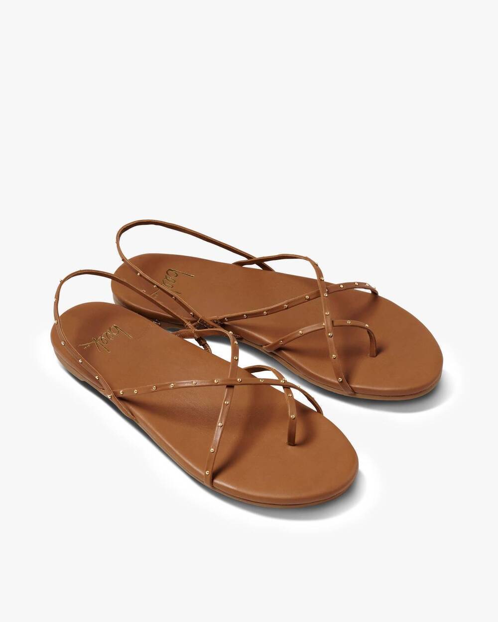NEW BEEK women's palila leather sandal in tan